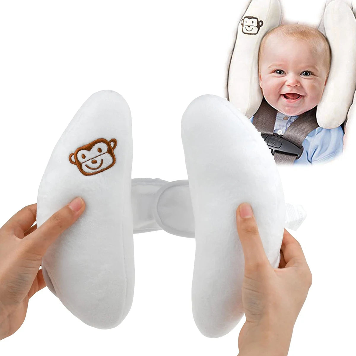 banana shaped Infant Safety Car Seat Stroller Pillow Baby Head Neck Support Sleeping Pillows  Adjustable Cushion Accessories